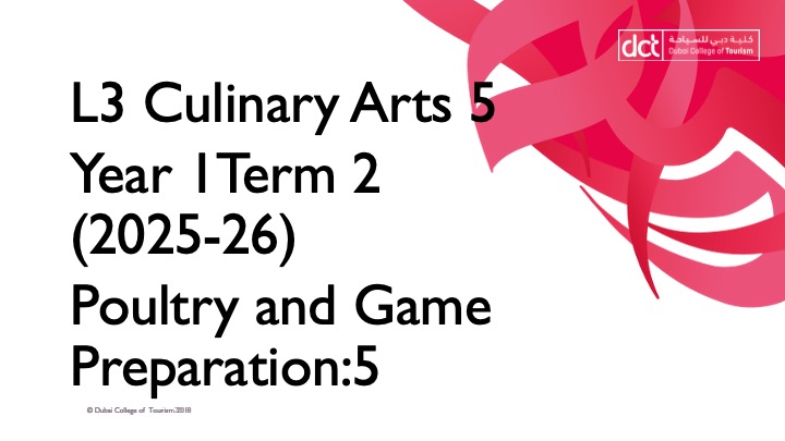 HOS03015RU22-N Poultry and Game Preparation:5:252 2025-2026